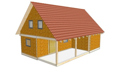 Modulárny dom so sedlovou strechou