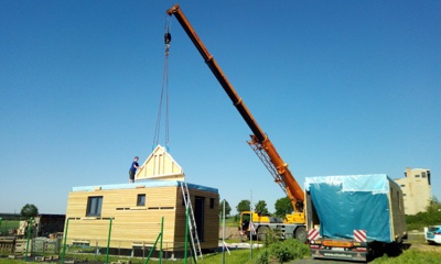 Modulárny dom so sedlovou strechou