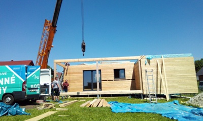 Modulárny dom so sedlovou strechou