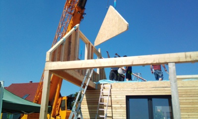 Modulárny dom so sedlovou strechou