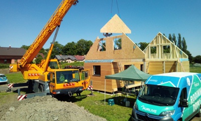 Modulárny dom so sedlovou strechou