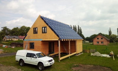 Modulárny dom so sedlovou strechou