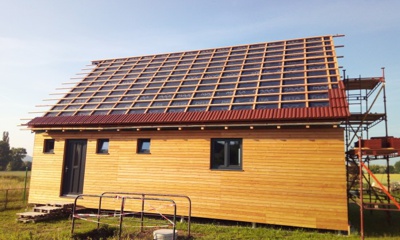 Modulárny dom so sedlovou strechou