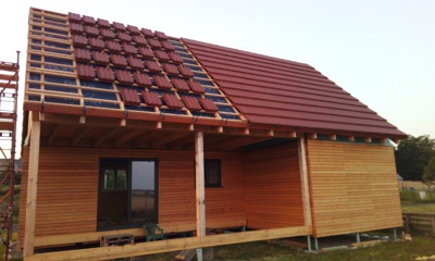 Modulárny dom so sedlovou strechou