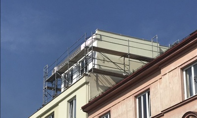 Nadstavba bytového domu Brno